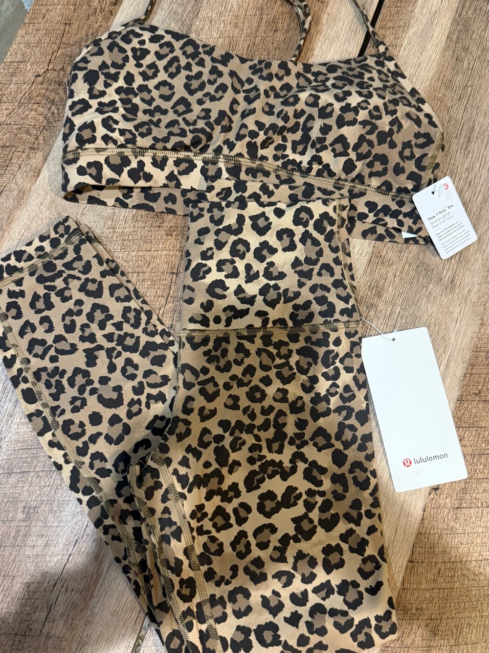 lululemon athletica Leopard-Print Pajama Set - Tan & Black - Picture 2 of 8